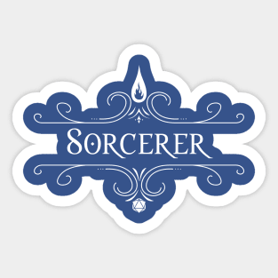 Sorcerer D&D class with embellishment Sticker